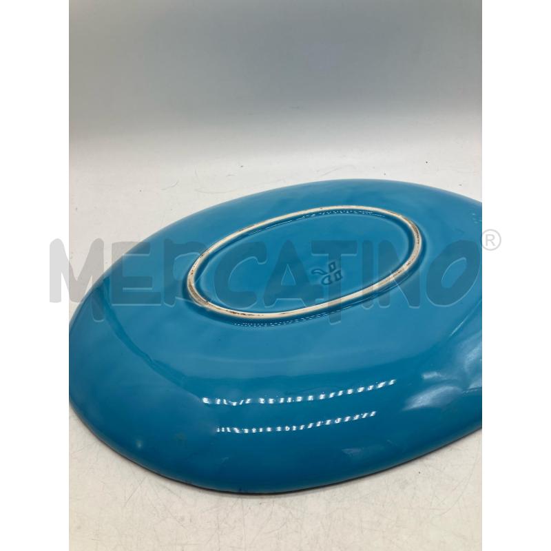 PIATTO OVALE CELESTE RIGA BLU CM 34 | Mercatino dell'Usato Montesilvano 2