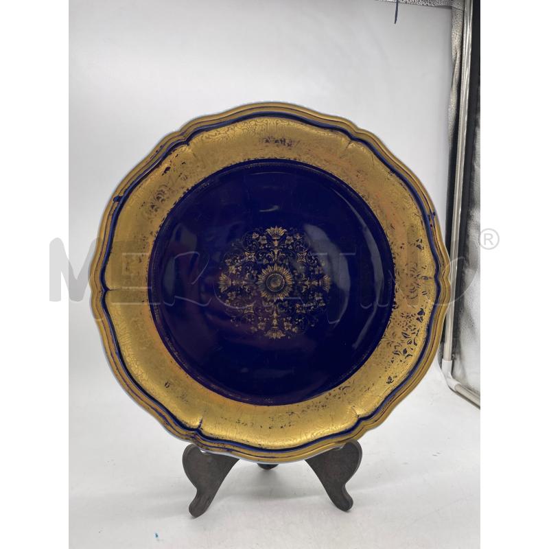 PIATTO ROSENTHAL CHIPPENDALE GERMANY BLU DORATO CM 33 | Mercatino dell'Usato Montesilvano 1
