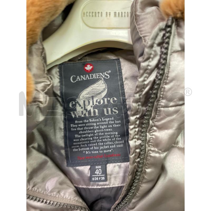 PIUMINO DONNA CANADIENS ARGENTATO LUNGO | Mercatino dell'Usato Montesilvano 3