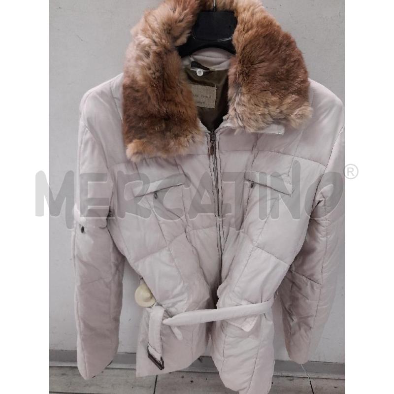 PIUMINO DONNA COMBIPEL COLLO PELLICCIA BIANCO LUNGO | Mercatino dell'Usato Montesilvano 2