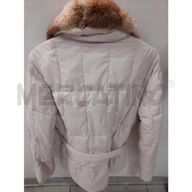 PIUMINO DONNA COMBIPEL COLLO PELLICCIA BIANCO LUNGO | Mercatino dell'Usato Montesilvano 3
