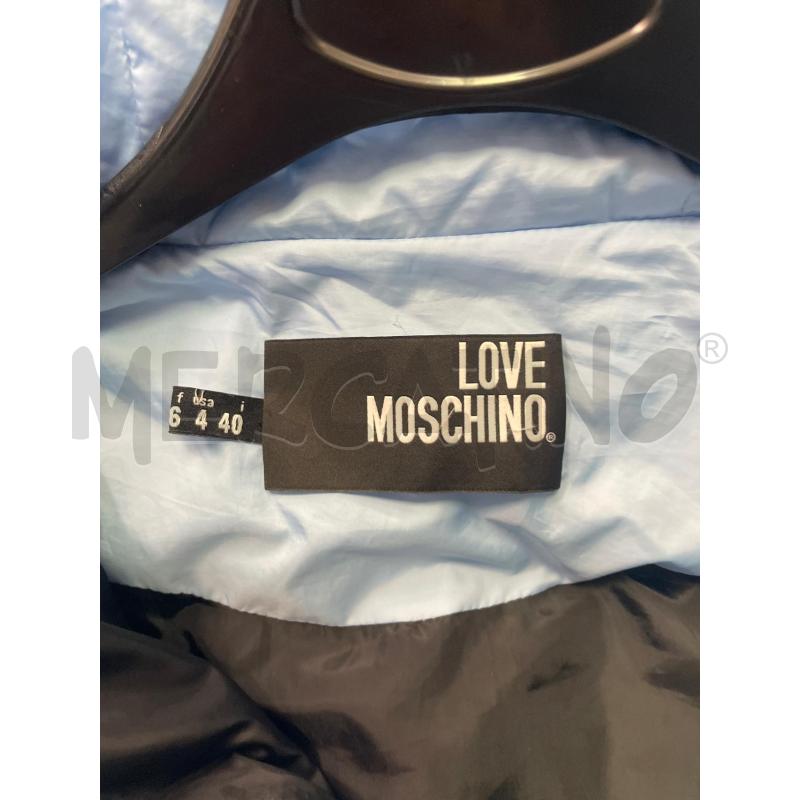 PIUMINO DONNA LOVE MOSCHINO AZZURRO  | Mercatino dell'Usato Montesilvano 3