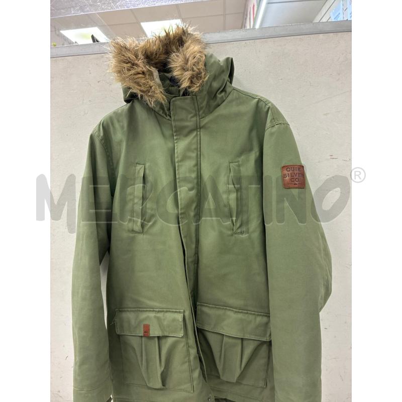 PIUMINO UOMO QUICKSILVER VERDINO PELO CAPPUCCIO | Mercatino dell'Usato Montesilvano 1