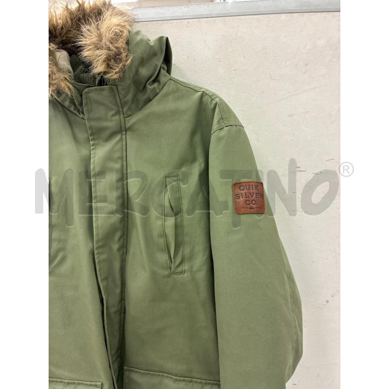 PIUMINO UOMO QUICKSILVER VERDINO PELO CAPPUCCIO | Mercatino dell'Usato Montesilvano 2