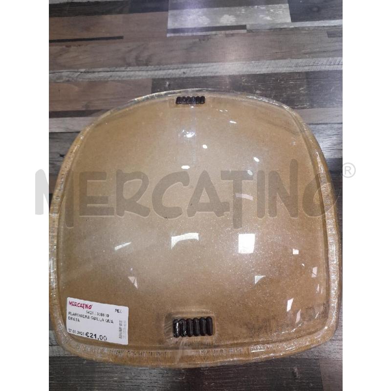 PLAFONIERA GIALLA QUADRATA | Mercatino dell'Usato Montesilvano 1