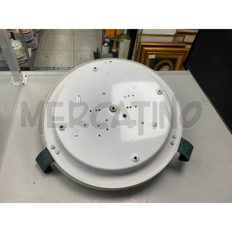 PLAFONIERA GRANDE VETRO FOGLIE ARGENTATE FOGLIE VERDI | Mercatino dell'Usato Montesilvano 2