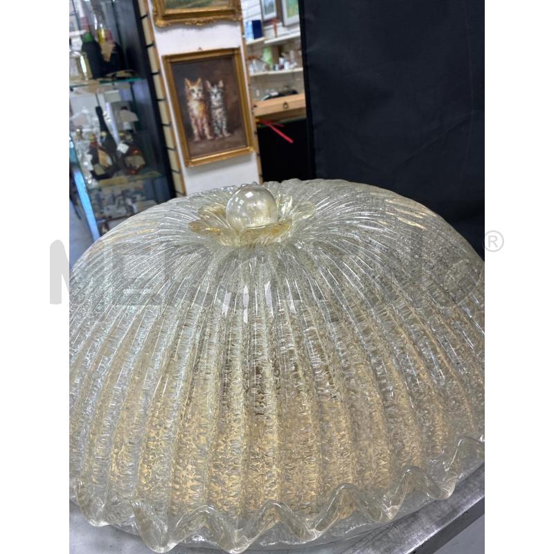PLAFONIERA MURANO VETRO CON FIORE 55X60 | Mercatino dell'Usato Montesilvano 2