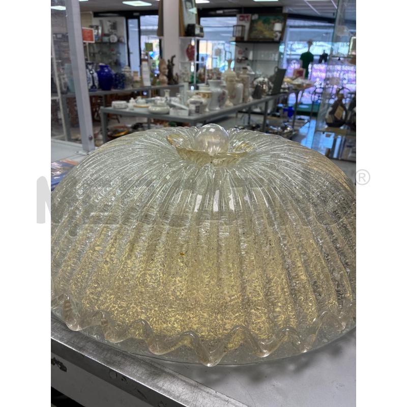 PLAFONIERA MURANO VETRO CON FIORE 55X60 | Mercatino dell'Usato Montesilvano 3