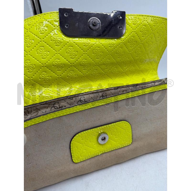 POCHETTE GUESS BEIGE GIALLO FLUO | Mercatino dell'Usato Montesilvano 2