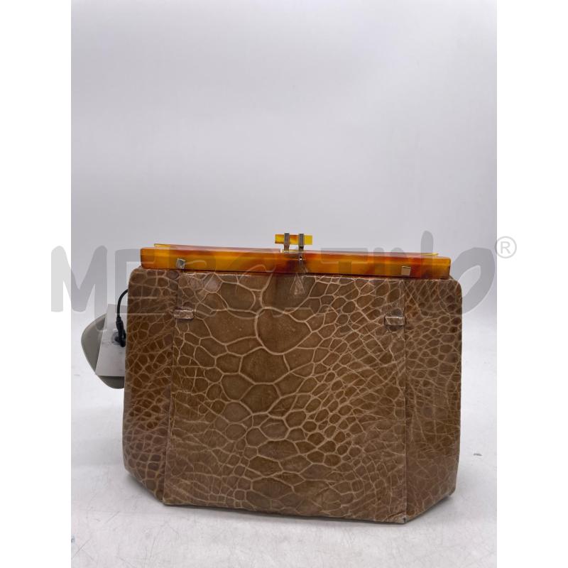 POCHETTE MARRO CHIARO VINTAGE RIGIDA | Mercatino dell'Usato Montesilvano 1