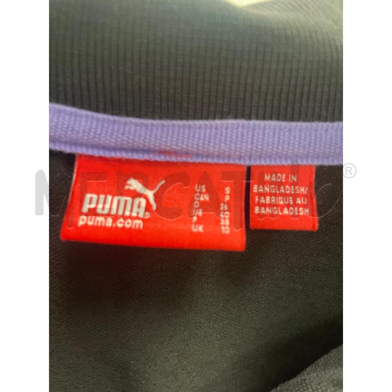 POLO DONNA NERA PUMA LOGO VIOLA | Mercatino dell'Usato Montesilvano 2