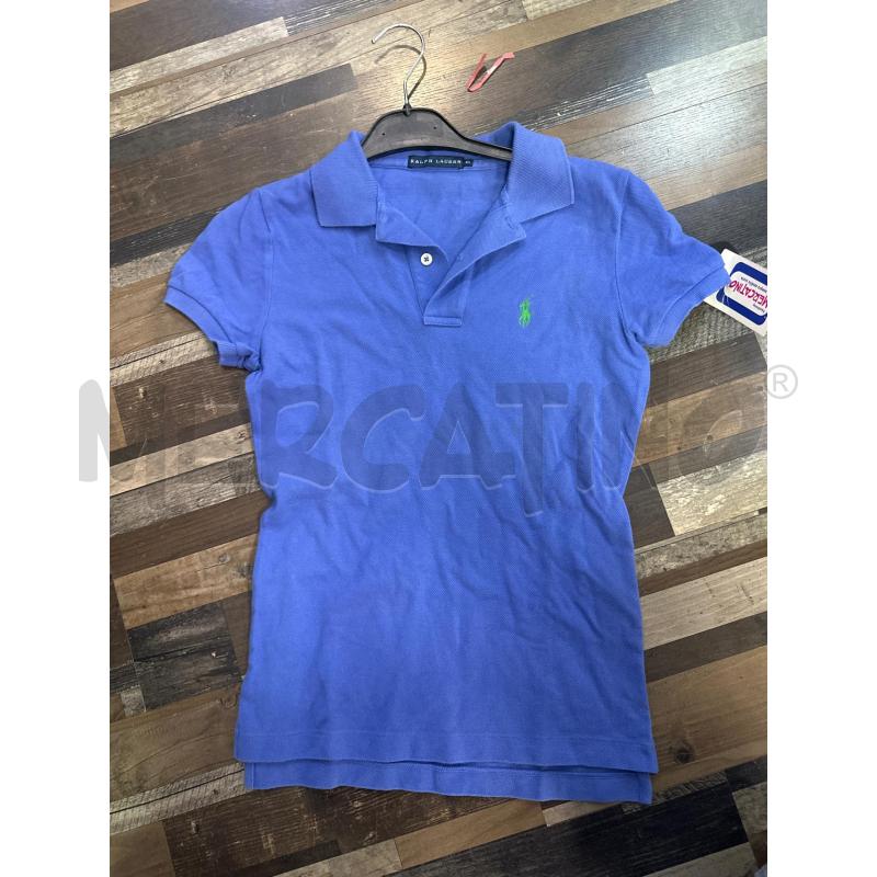 POLO DONNA RALPH LAUREN BLU LOGO VERDE | Mercatino dell'Usato Montesilvano 1