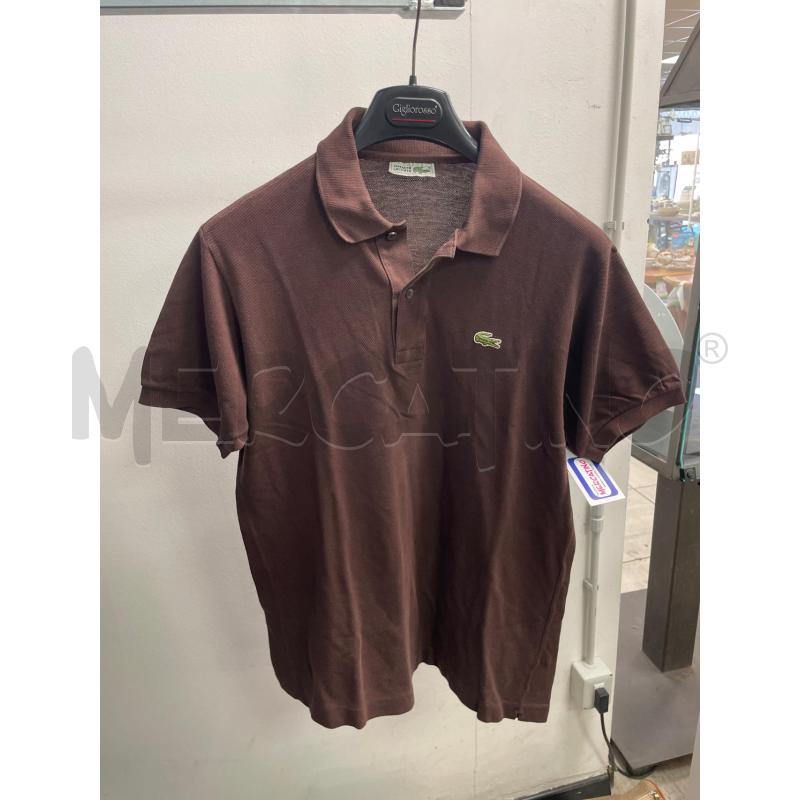 POLO UOMO LACOSTE MARRO MEZZA MANICA | Mercatino dell'Usato Montesilvano 1
