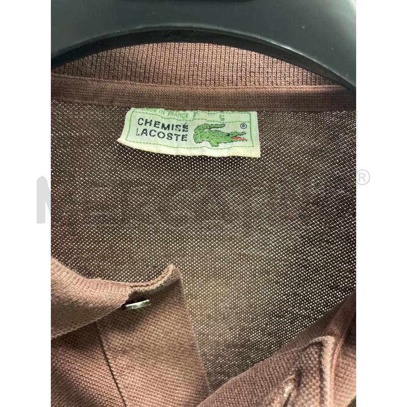 POLO UOMO LACOSTE MARRO MEZZA MANICA | Mercatino dell'Usato Montesilvano 2