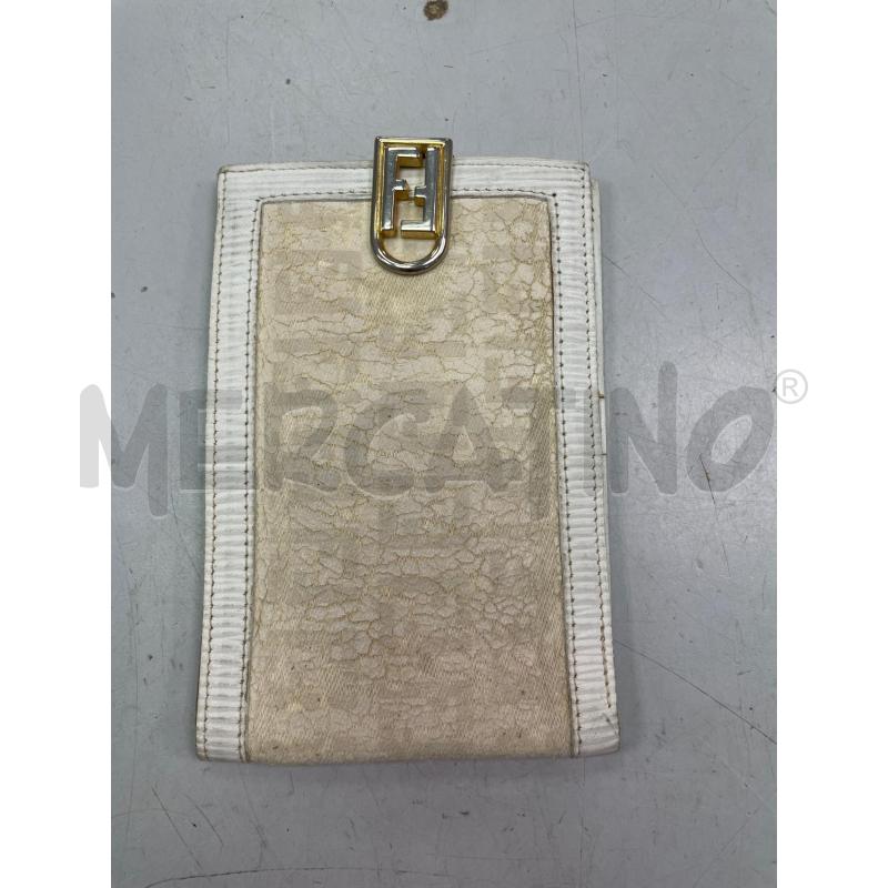 PORTA ASSEGNI FENDI SBRICIOLATO BEIGE BIANCO | Mercatino dell'Usato Montesilvano 1