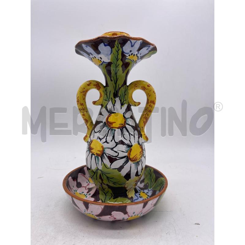 PORTA CANDELA CERAMICA BONTEMPO H.21CM | Mercatino dell'Usato Montesilvano 1