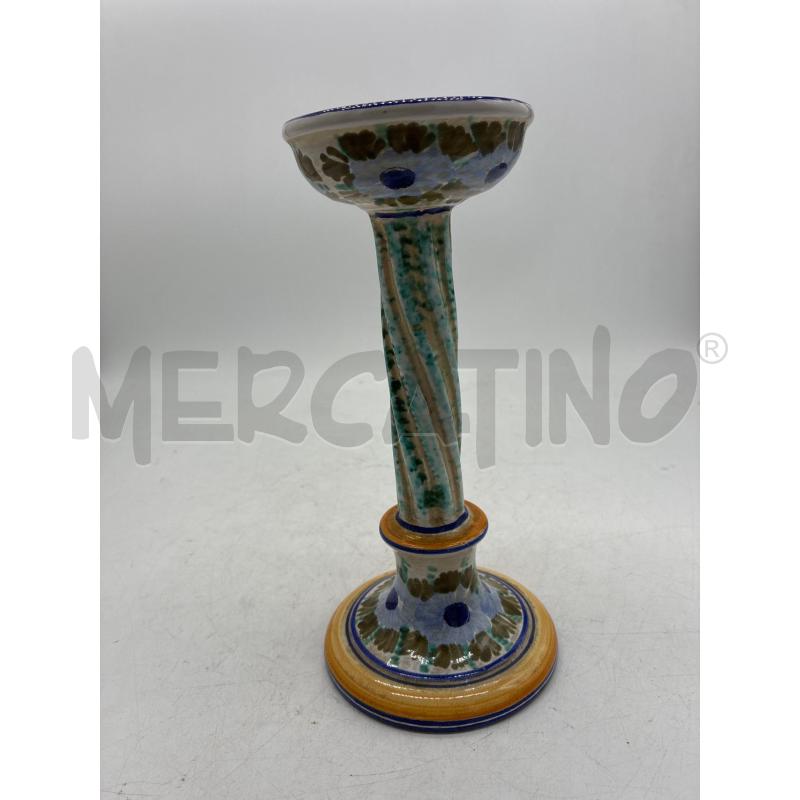 PORTA CANDELE CERAMICA CASTELLI ALTO CM.20 | Mercatino dell'Usato Montesilvano 1