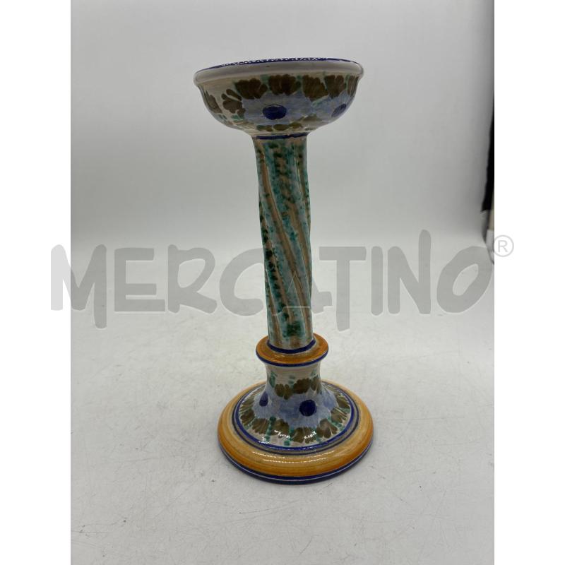 PORTA CANDELE CERAMICA CASTELLI ALTO CM.20 | Mercatino dell'Usato Montesilvano 2