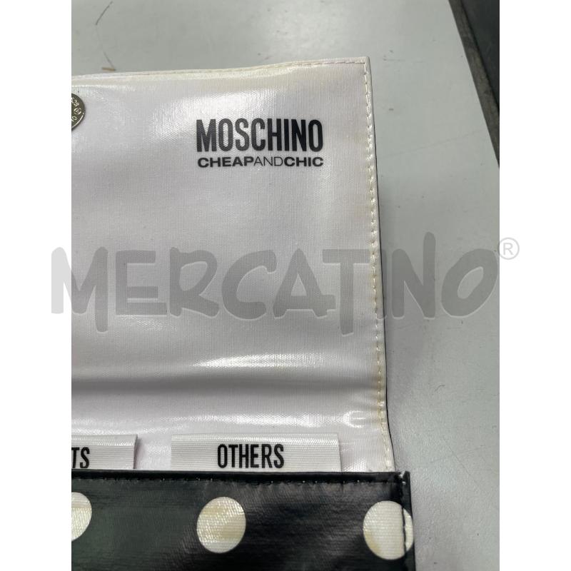 PORTA FOGLIO NERO POIS BIANCHI MOSCHINO CHEAP  | Mercatino dell'Usato Montesilvano 2