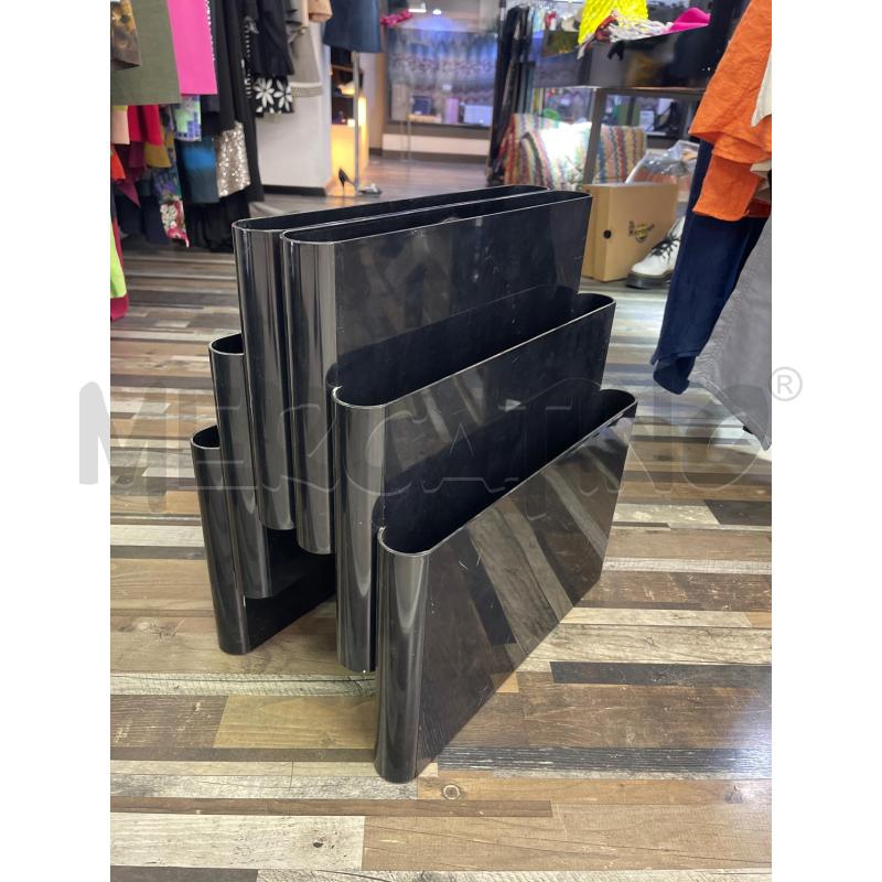 PORTA RIVISTE KARTELL NERO  | Mercatino dell'Usato Montesilvano 1