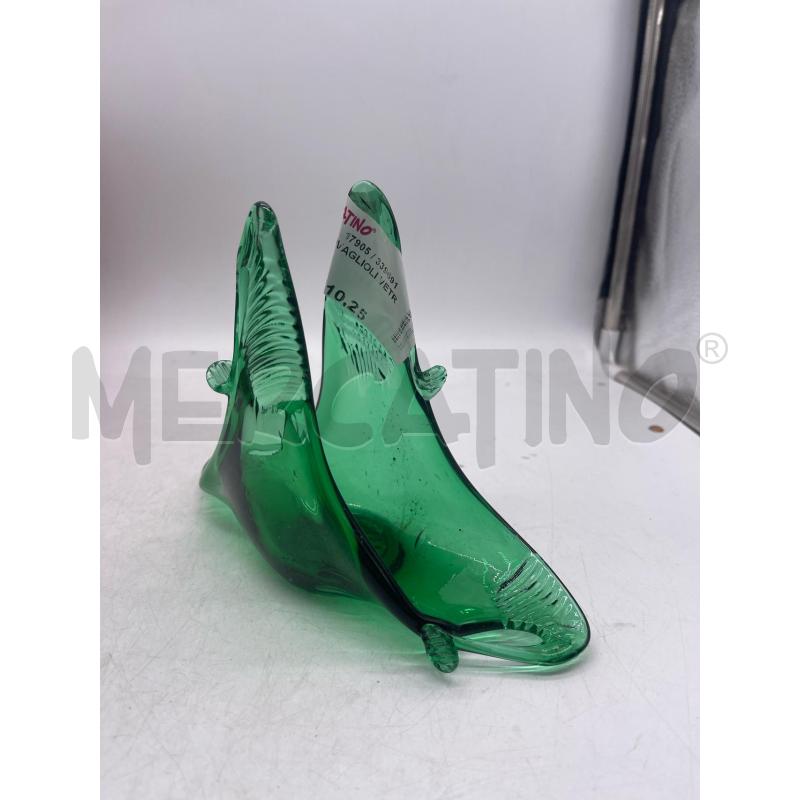 PORTA TOVAGLIOLI VETRO VERDE | Mercatino dell'Usato Montesilvano 1
