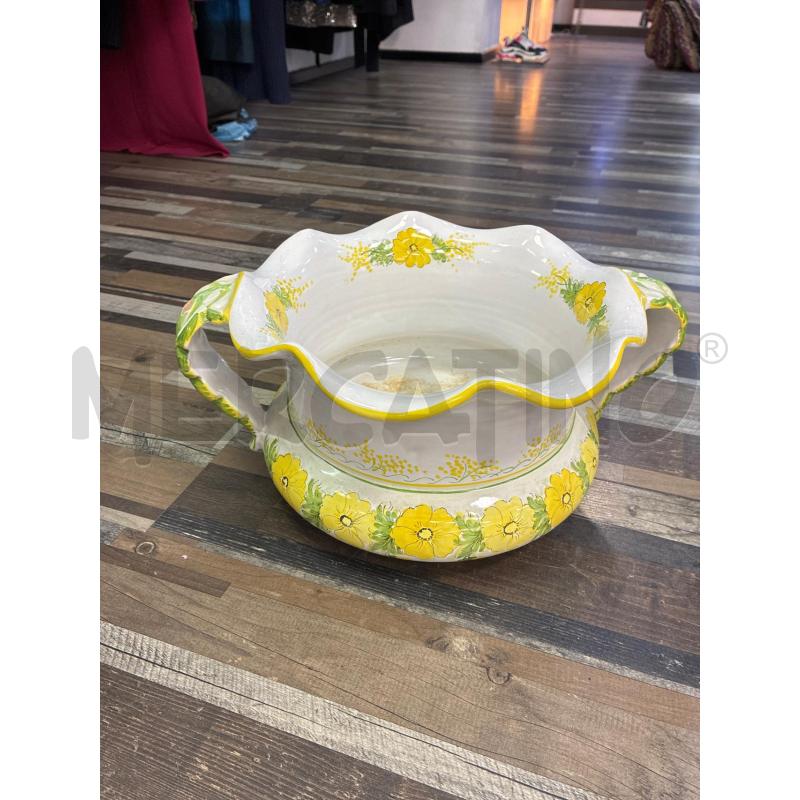 PORTA VASO FIORI GIALLO | Mercatino dell'Usato Montesilvano 1