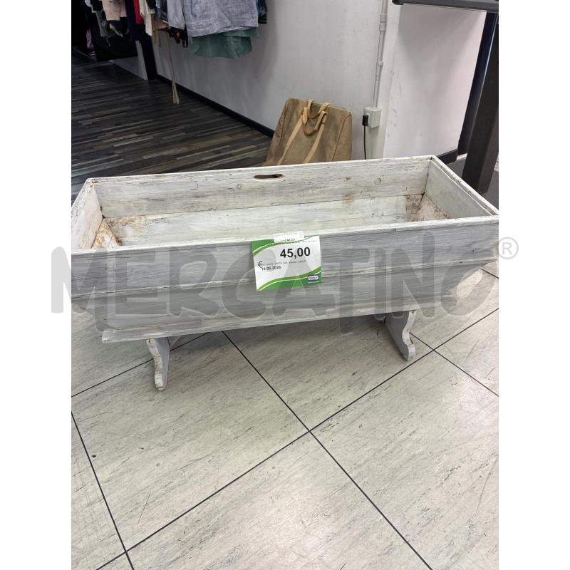 PORTA VASO LEGNO BIANCO | Mercatino dell'Usato Montesilvano 2