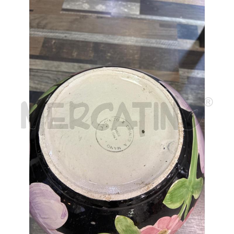 PORTA VASO NERO FIORI LILLA1 | Mercatino dell'Usato Montesilvano 3