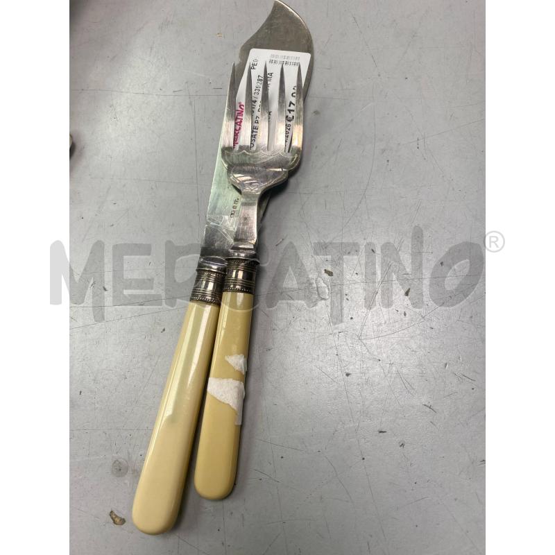 POSATE PZ. PORTATA MANICO BIANCA | Mercatino dell'Usato Montesilvano 1