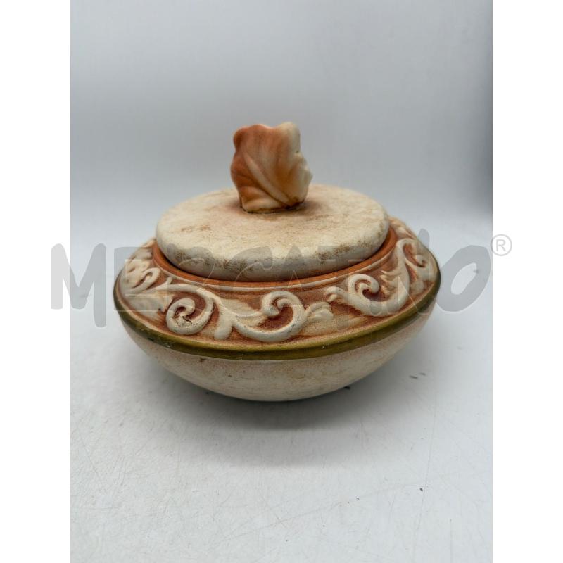 POTICHE VASO DEL MELO BEIGE ARANCIATO FOGLIA | Mercatino dell'Usato Montesilvano 1