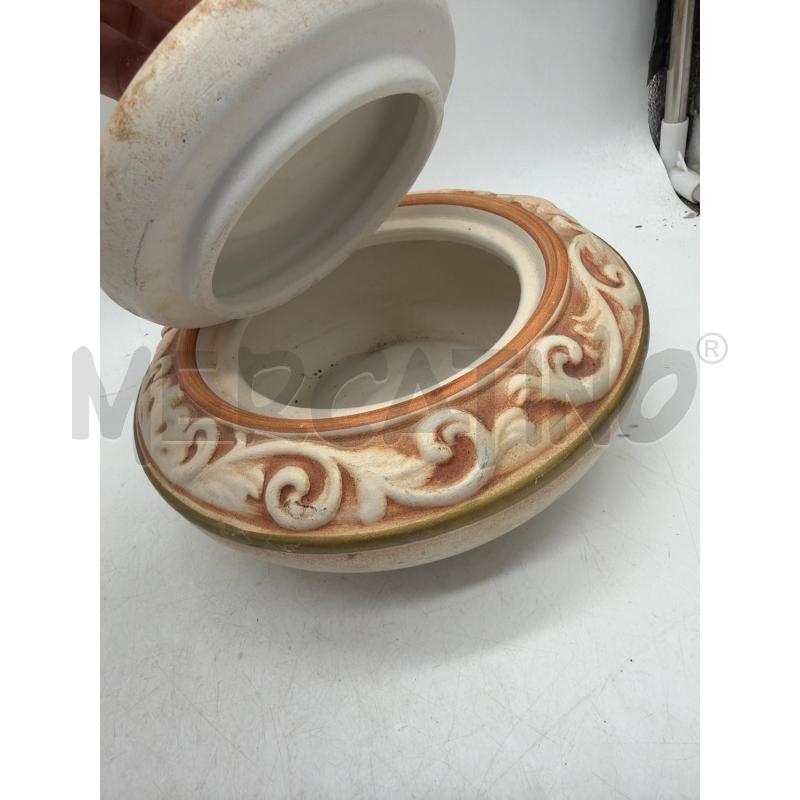 POTICHE VASO DEL MELO BEIGE ARANCIATO FOGLIA | Mercatino dell'Usato Montesilvano 2