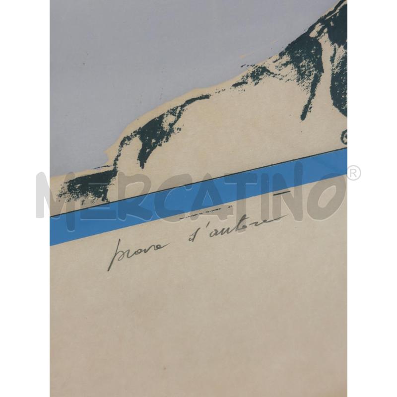 PROVA D'AUTORE A FIRMA G.VERNA 1984 50X70CM | Mercatino dell'Usato Montesilvano 3