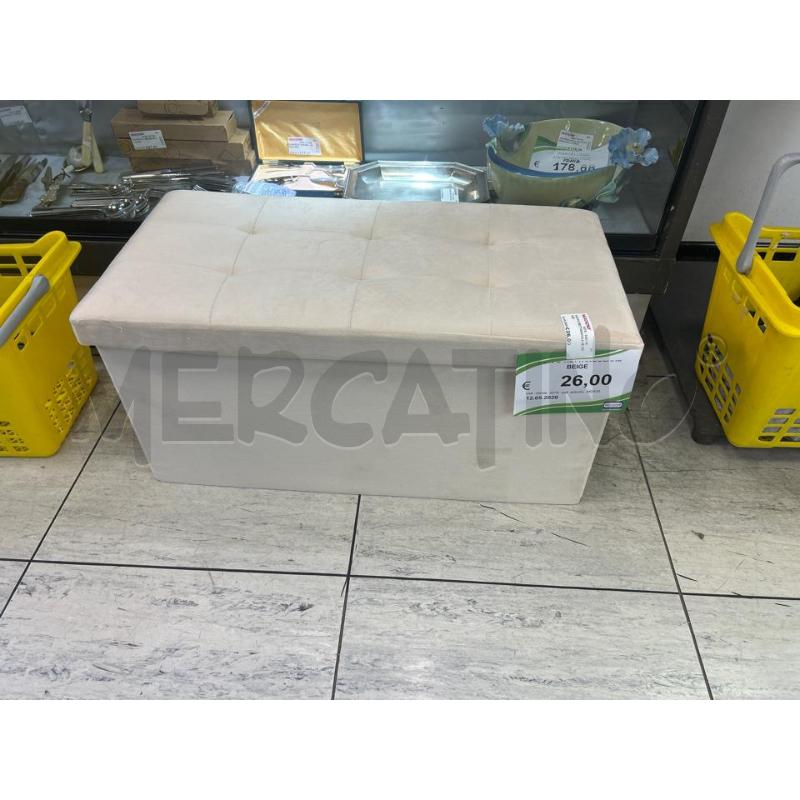 PUFFO RETTANGOLARE BEIGE  | Mercatino dell'Usato Montesilvano 1