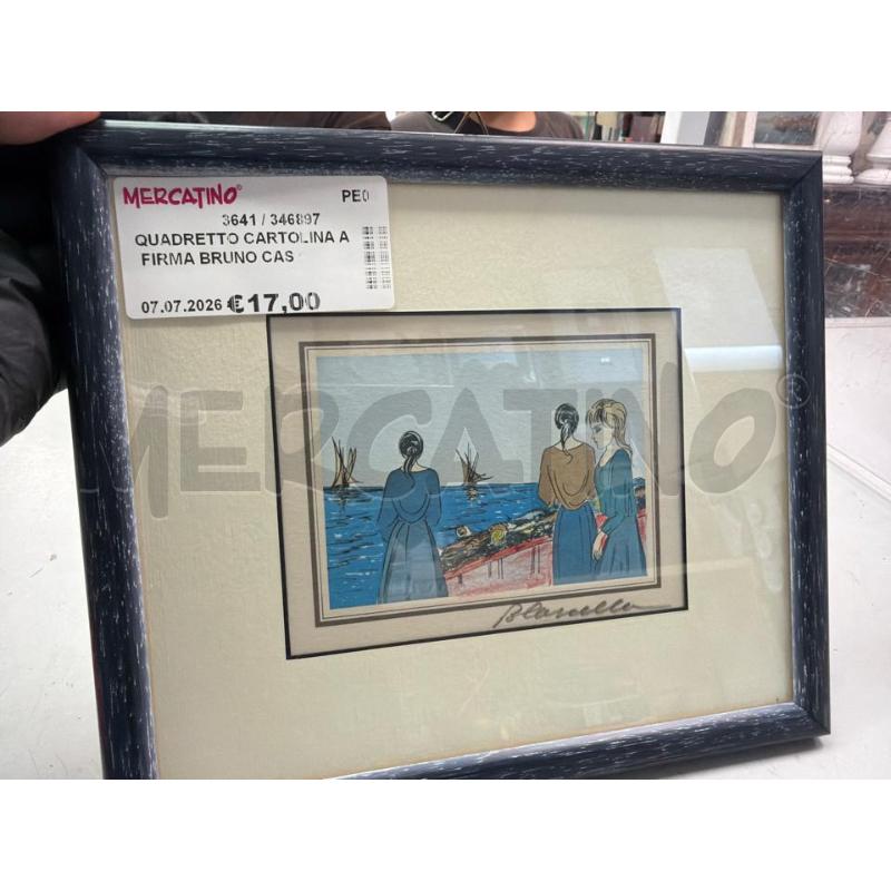 QUADRETTO CARTOLINA A FIRMA BRUNO CASCELLA | Mercatino dell'Usato Montesilvano 2