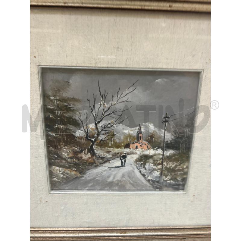 QUADRETTO PAESAGGIO INNEVATO | Mercatino dell'Usato Montesilvano 2