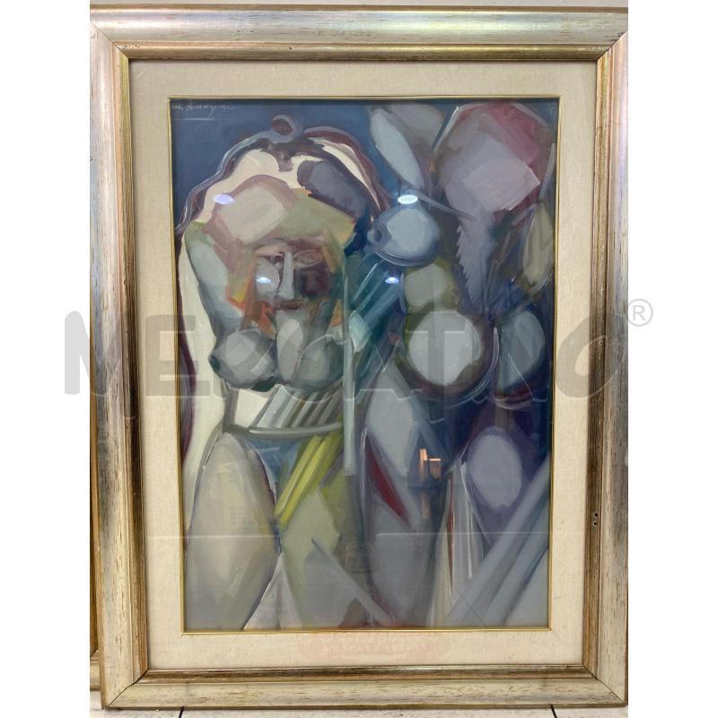 QUADRO A FIRMA BONGRAZIO 50X70XM CORNICE 70X90CM | Mercatino dell'Usato Montesilvano 1