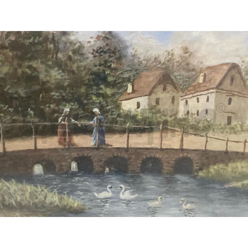 QUADRO A FIRMA FATIGATI 1954 80X60CM | Mercatino dell'Usato Montesilvano 3