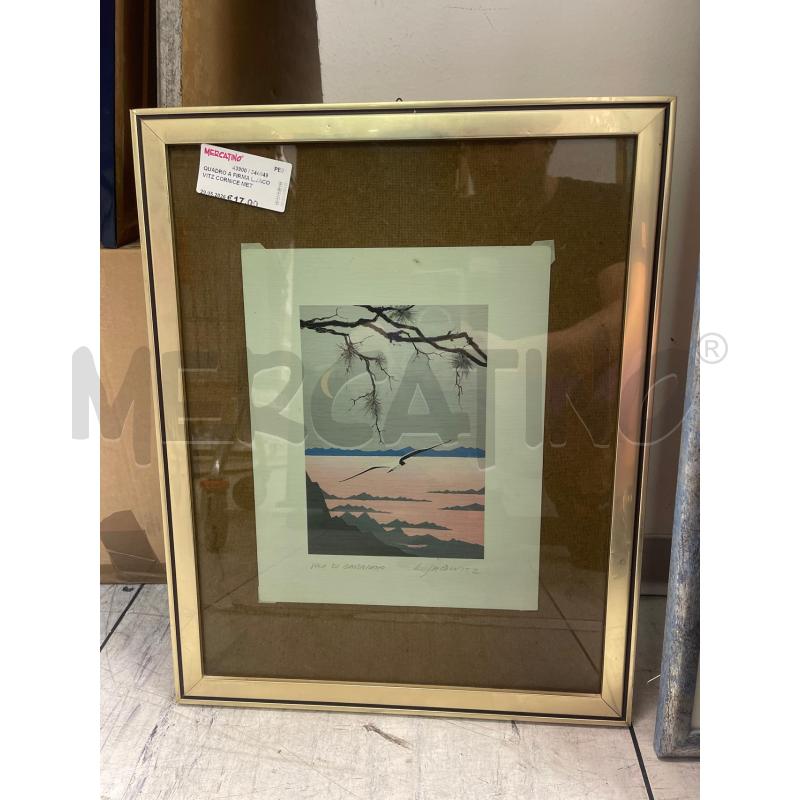 QUADRO A FIRMA L.JACOVITZ CORNICE METALLO | Mercatino dell'Usato Montesilvano 2