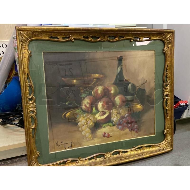 QUADRO A FIRMA MONTIGNY 52X42 PIU' CORNICE | Mercatino dell'Usato Montesilvano 1
