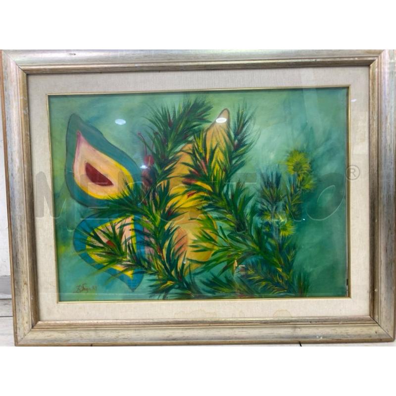 QUADRO A FIRMA SAIJA 50X70CM PIU' CORNICE | Mercatino dell'Usato Montesilvano 1