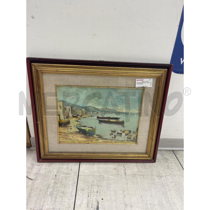 QUADRO BARCHE A FIRMA A. DE SANTIS  | Mercatino dell'Usato Montesilvano 1