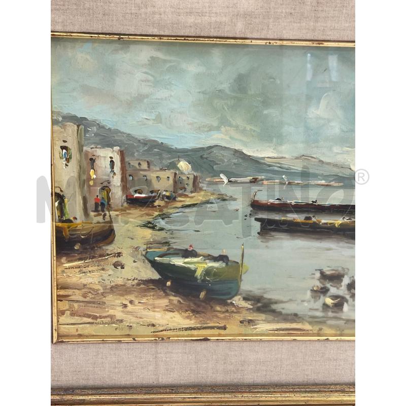QUADRO BARCHE A FIRMA A. DE SANTIS  | Mercatino dell'Usato Montesilvano 3