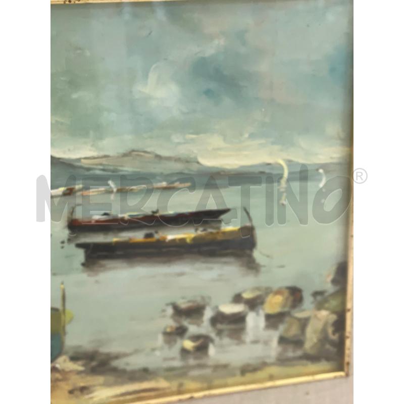 QUADRO BARCHE A FIRMA A. DE SANTIS  | Mercatino dell'Usato Montesilvano 4