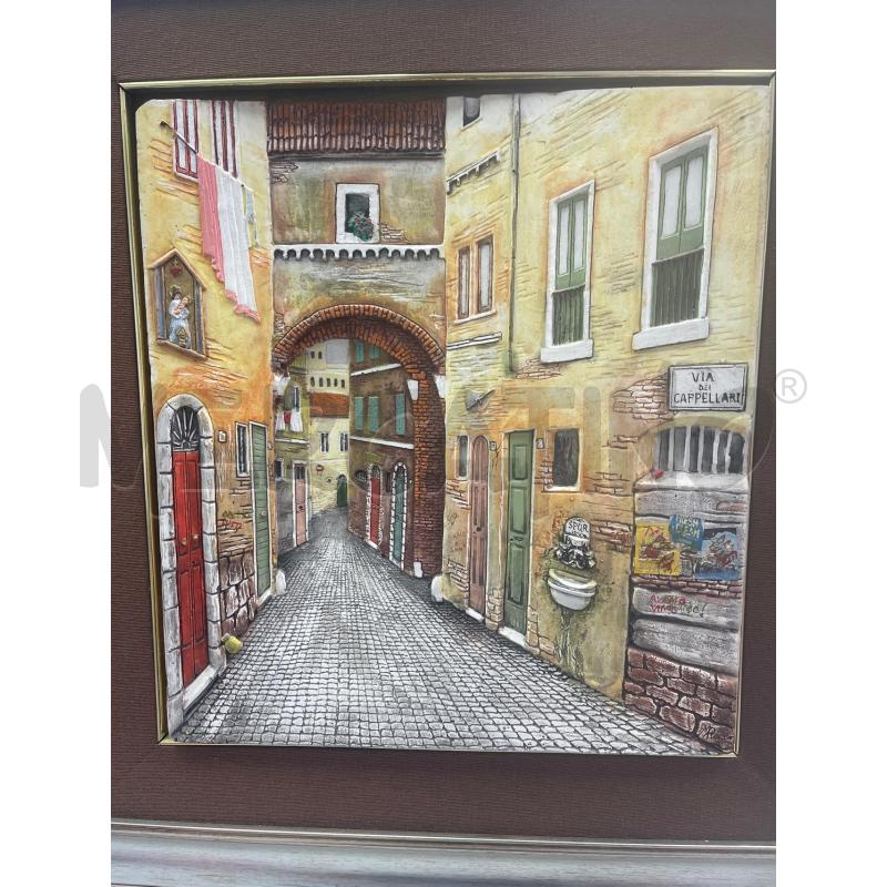 QUADRO BASSO RILIEVO RIZZO VIA DEI CAPPELLARI  | Mercatino dell'Usato Montesilvano 2