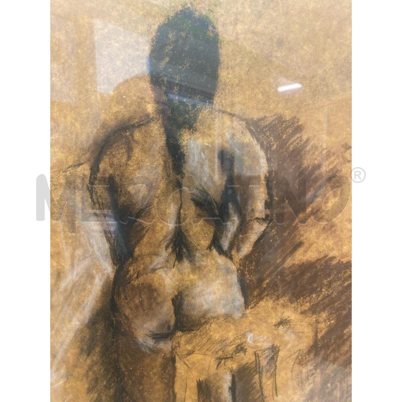 QUADRO CARBONCINO FIGURA DI SPALLE | Mercatino dell'Usato Montesilvano 4