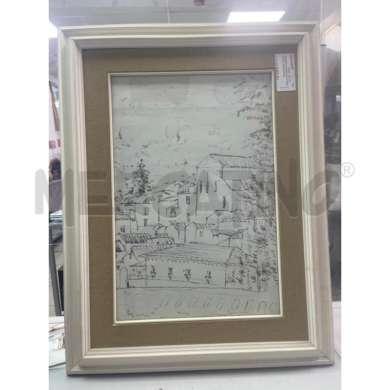 QUADRO CARBONCINO PANCONE CORENICE BIANCA | Mercatino dell'Usato Montesilvano 1