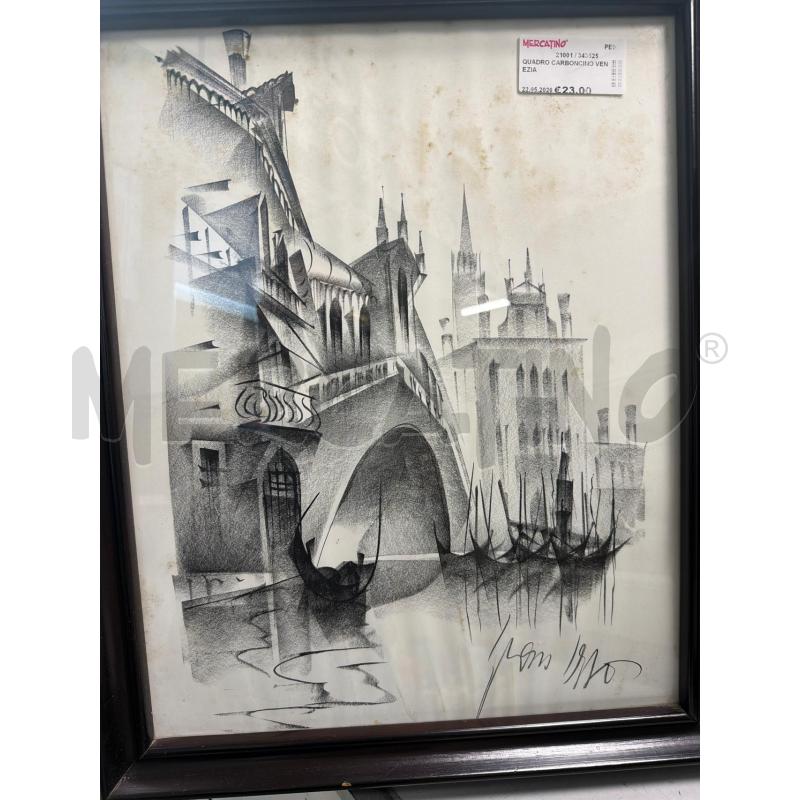 QUADRO CARBONCINO VENEZIA | Mercatino dell'Usato Montesilvano 1