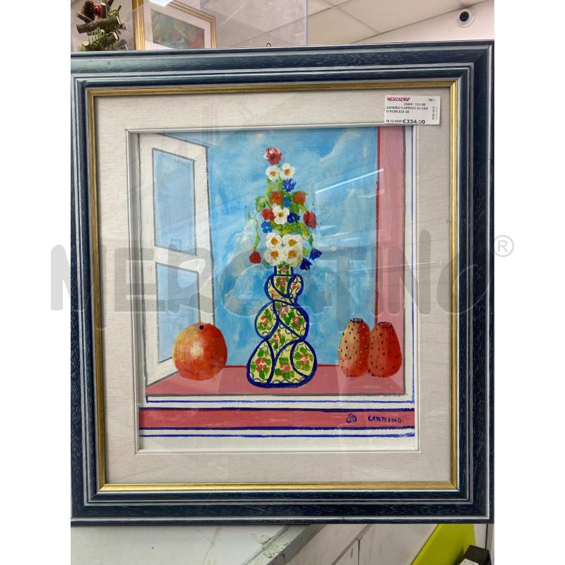 QUADRO CARRINO 80 VASO FIORI 63X 58 | Mercatino dell'Usato Montesilvano 1