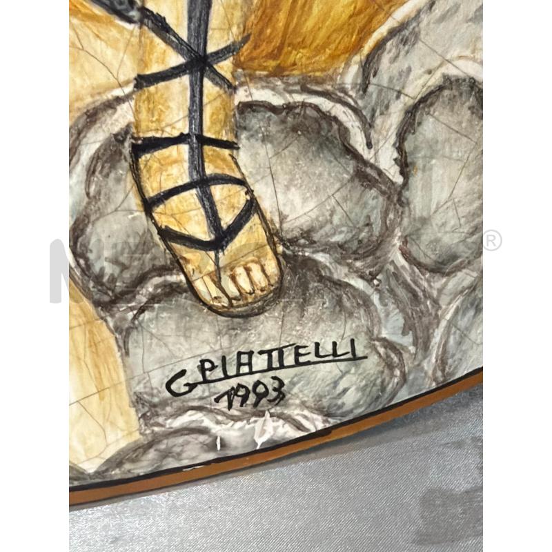 QUADRO CERAMICA TONDO G.PIATTELLI '93 54CM | Mercatino dell'Usato Montesilvano 2