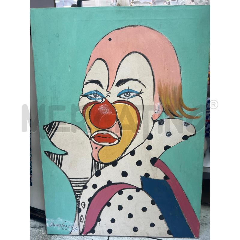 QUADRO CLOWN A FIRMA BRUNO CASCELLA | Mercatino dell'Usato Montesilvano 1